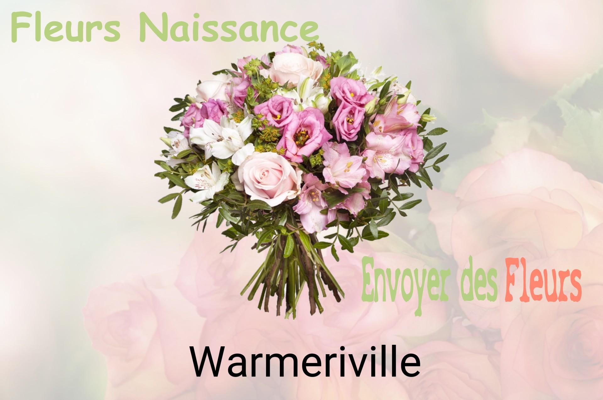 Bouquet de fleurs de naissance livré à Warmeriville