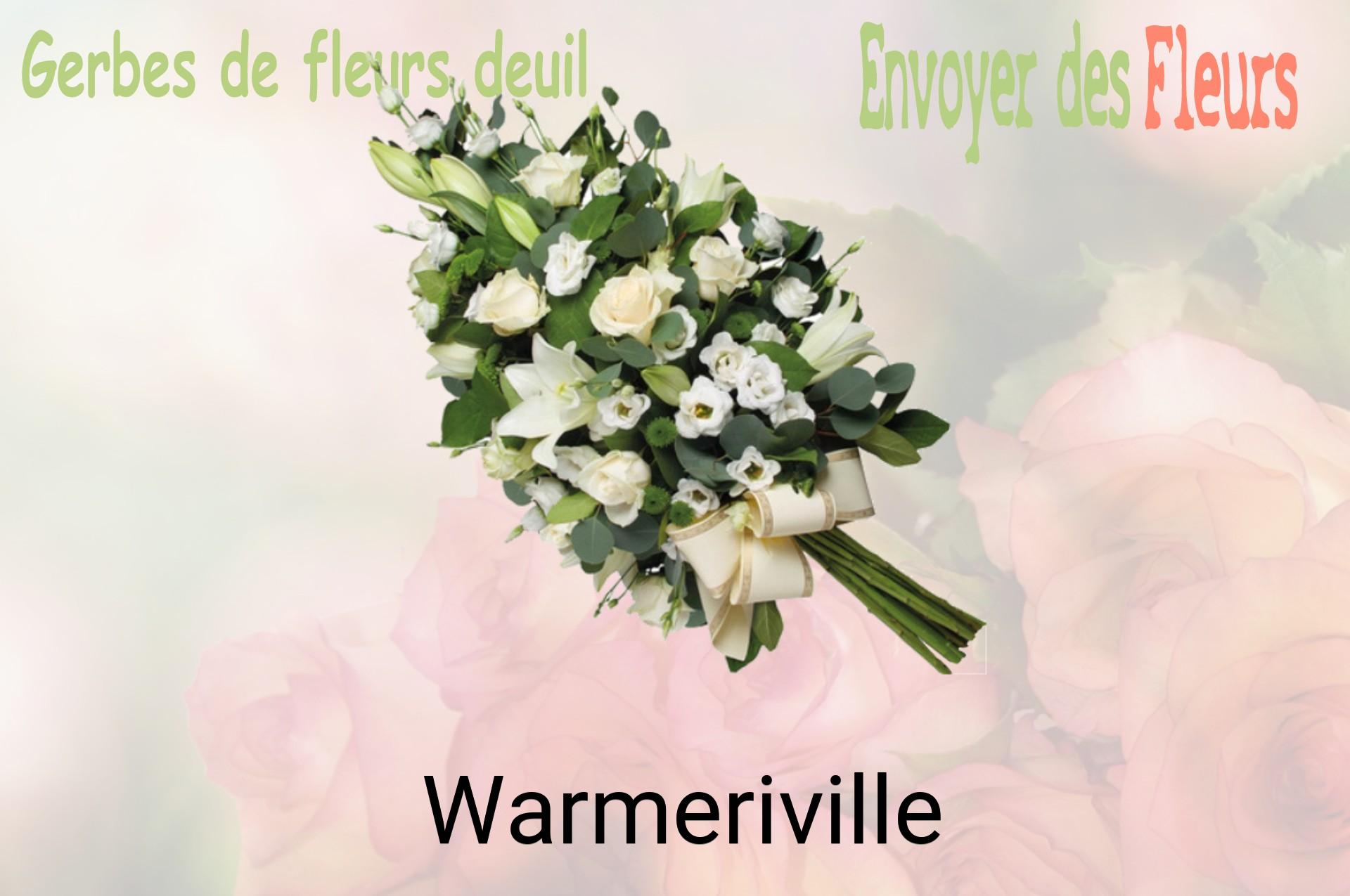Gerbe de fleurs de deuil livrée à Warmeriville